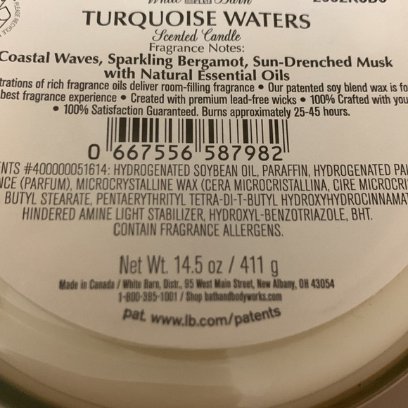 TURQUOISE WATERS CANDLE - Picture 4 of 4